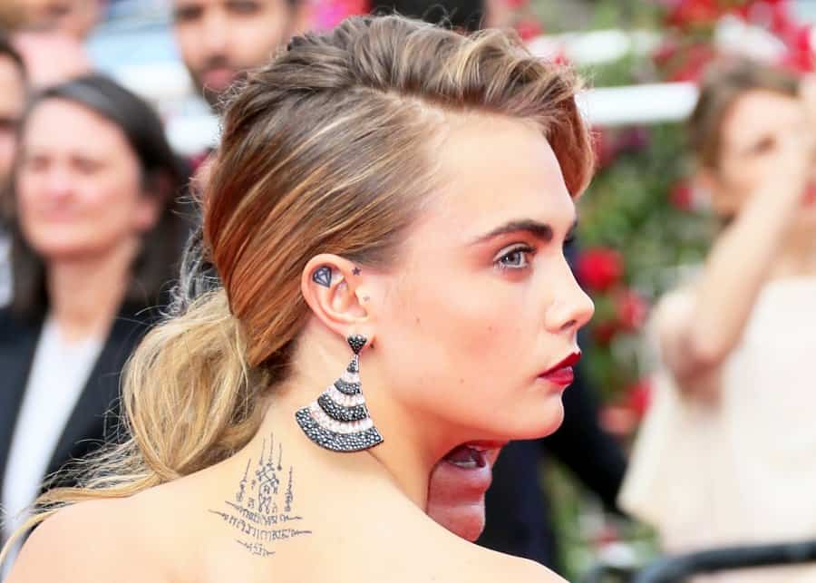 тату Кары Дельвинь