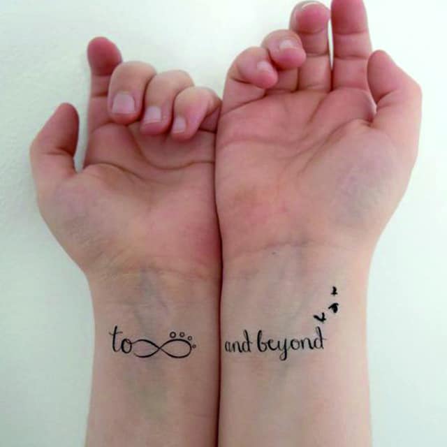 парные тату с мамой дочкой