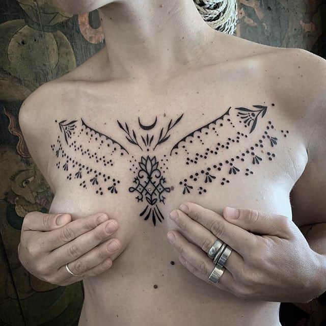 тату чокер роспись