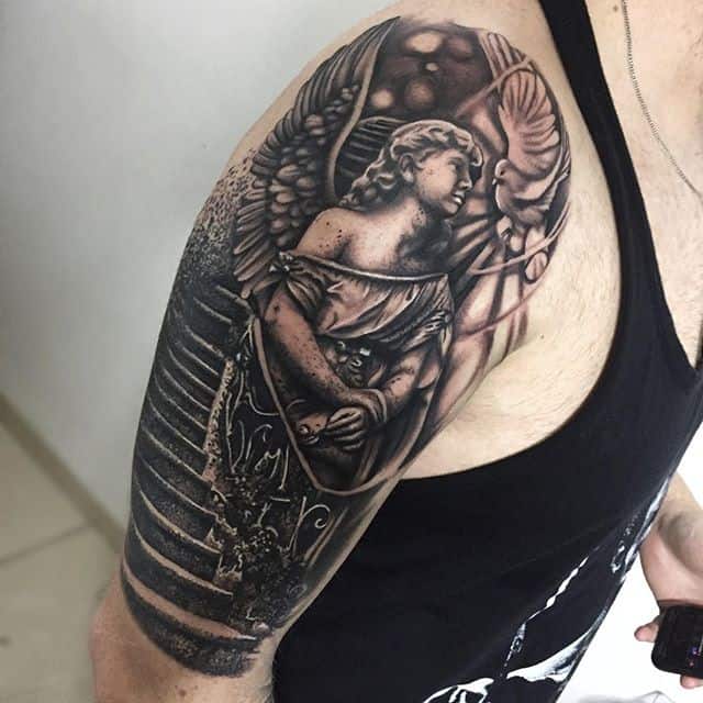 тату лестница на руке