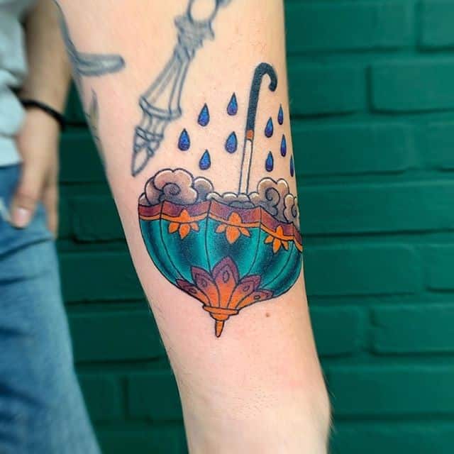 тату зонтик