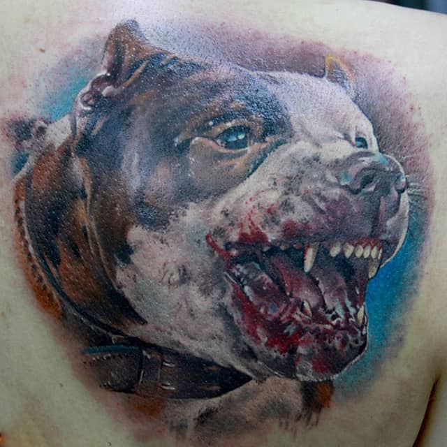 тату стафф терьер