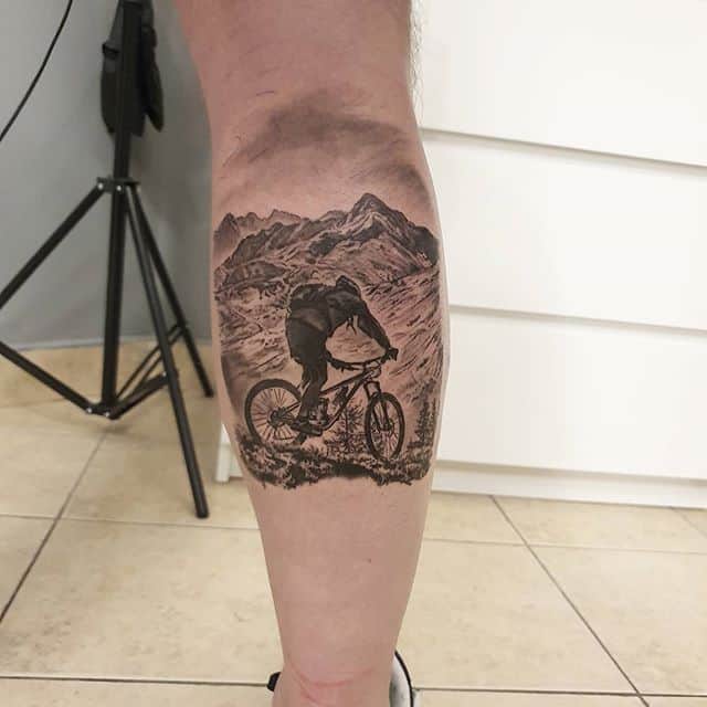велосипед тату реал