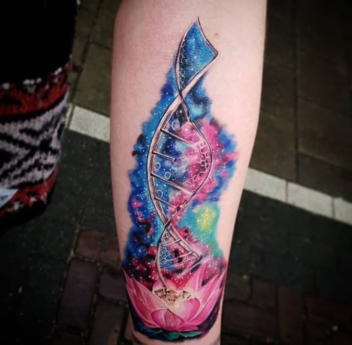 днк тату цвет