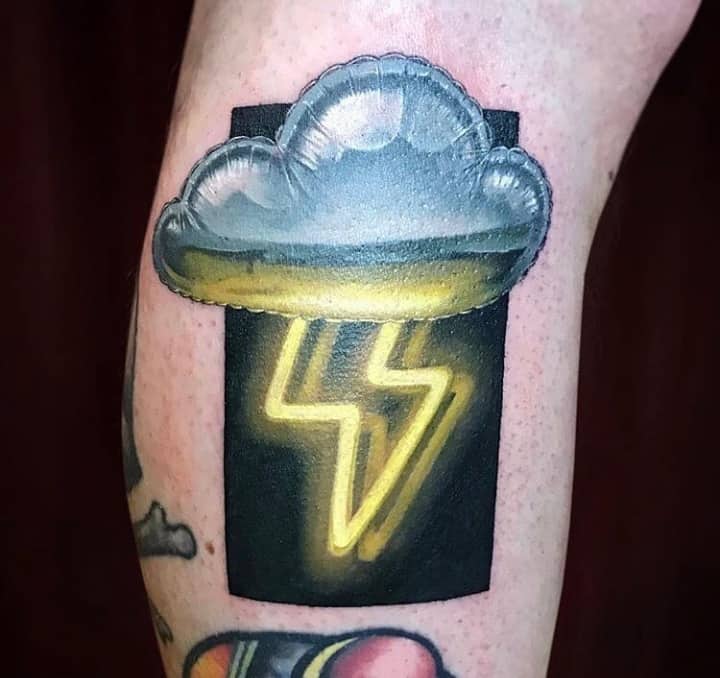 тату энергия молния