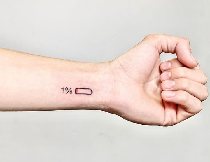 тату энергия батарейка