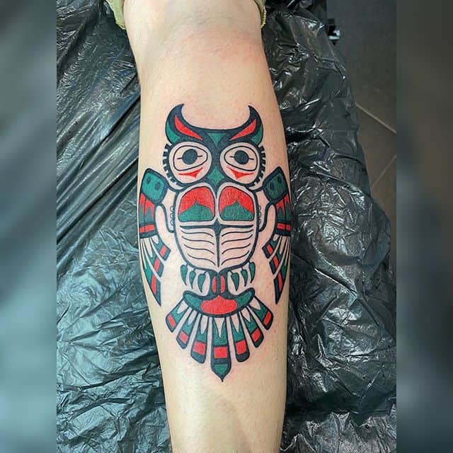 тату хайда птица