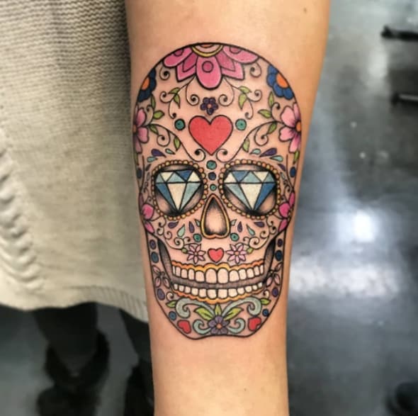 калавера тату цвет