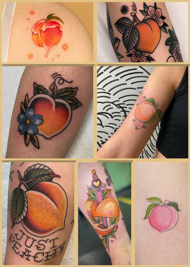 тату персик