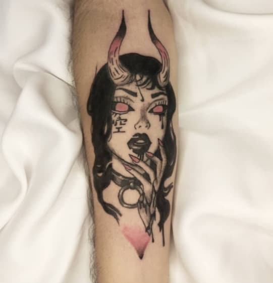 дьяволица тату