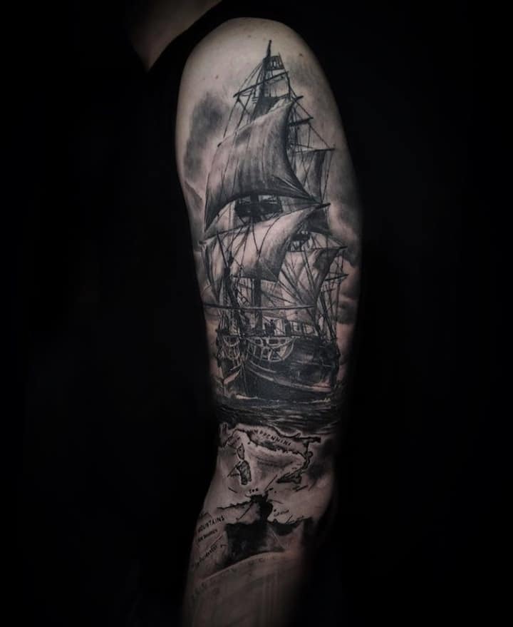 парусник тату реал