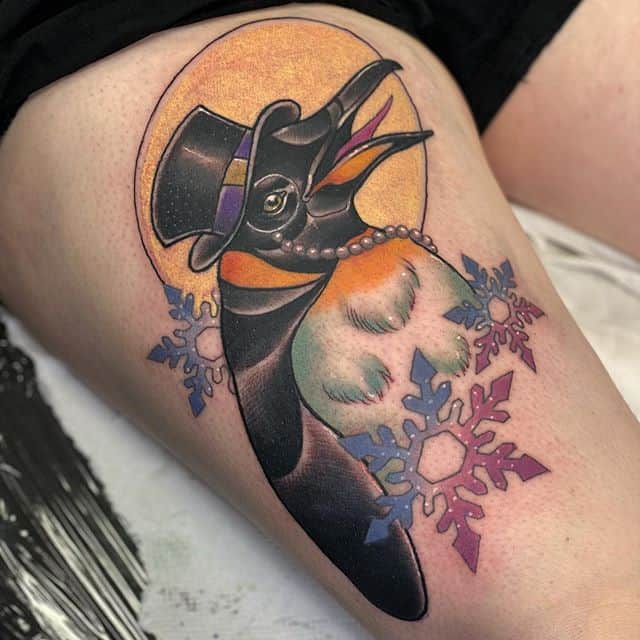 тату пингвина