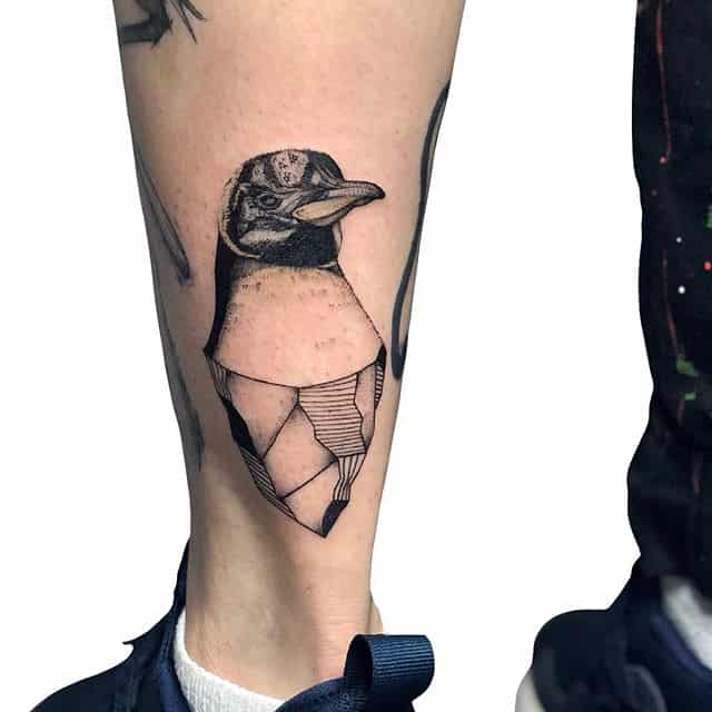 тату пингвин