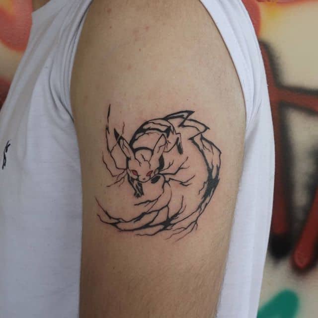 тату пикачу на руке