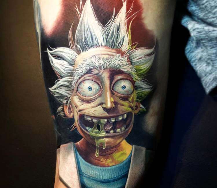 морти тату цвет