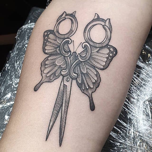 тату ножницы парикмахерские