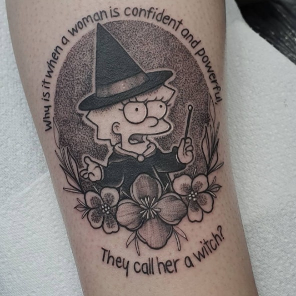 лиза симпсон тату