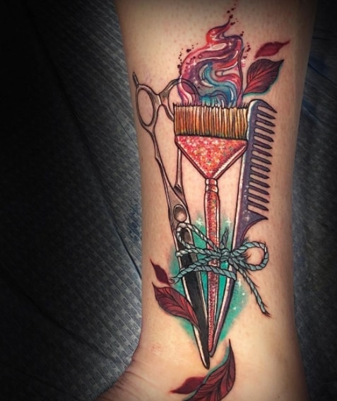 тату для парикмахера