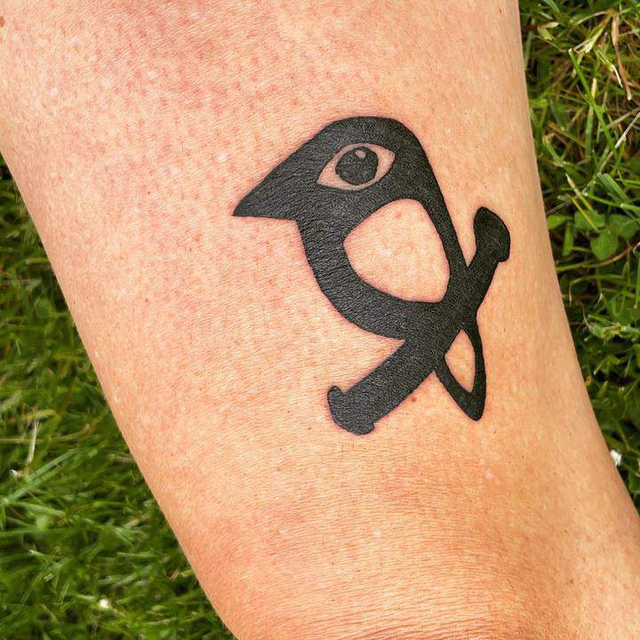 тату шаблон птицы