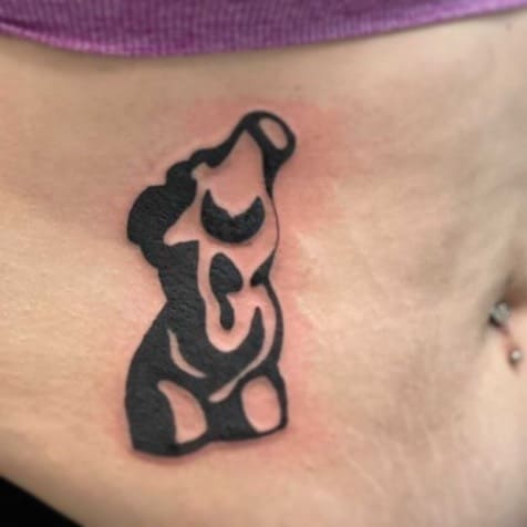 тату шаблон статуя