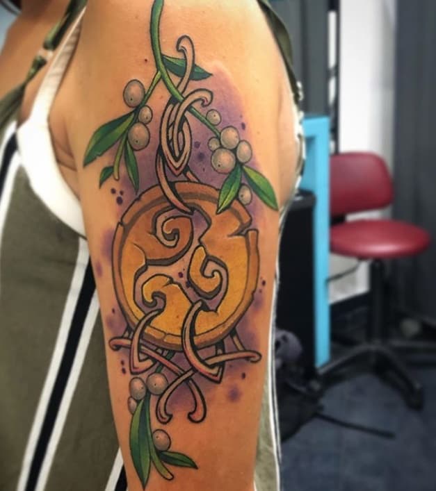 здоровье и долголетие тату на плече