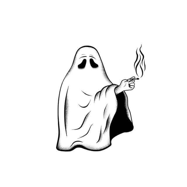 эскиз для начинающих привидение