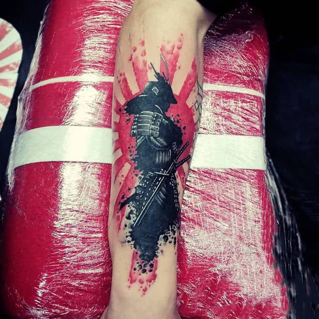 тату самурай