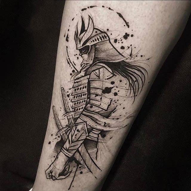 тату самурай