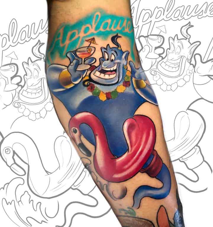 тату джин из мультфильма