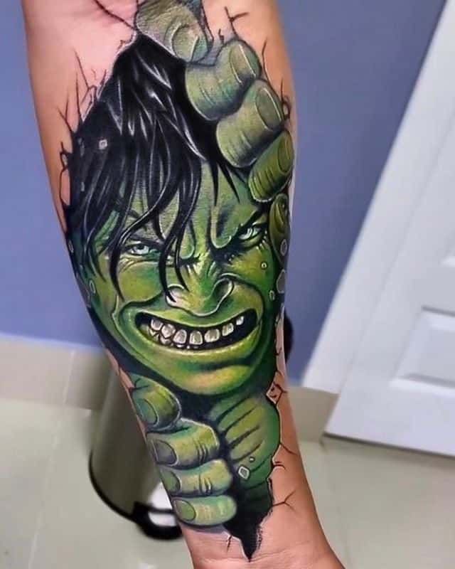 Халк тату цвет