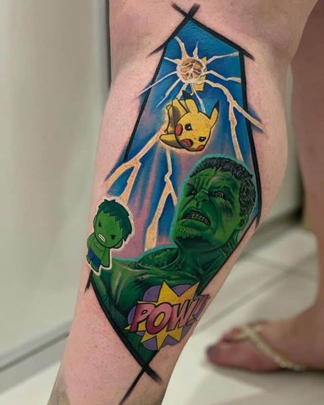 Халк комиксы тату