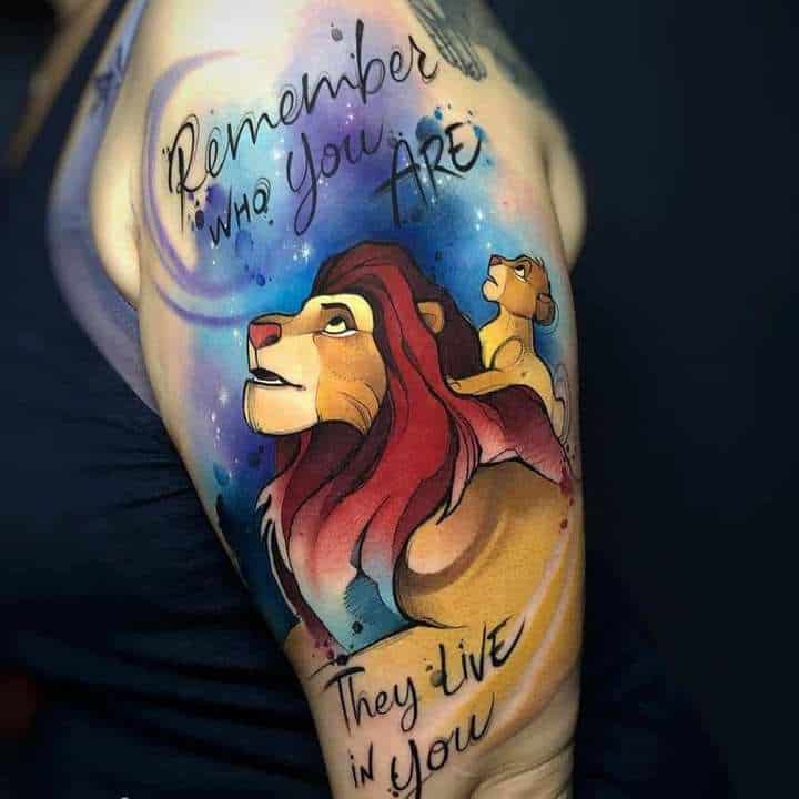 Симба та Муфаса татуювання