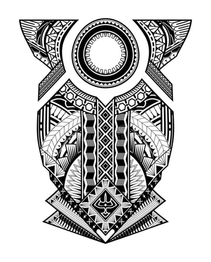 Тату образец полинезия