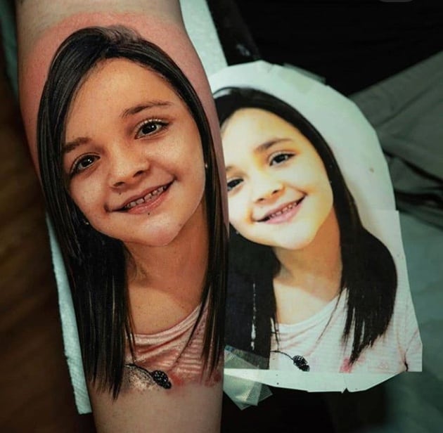 новинки тату портрет