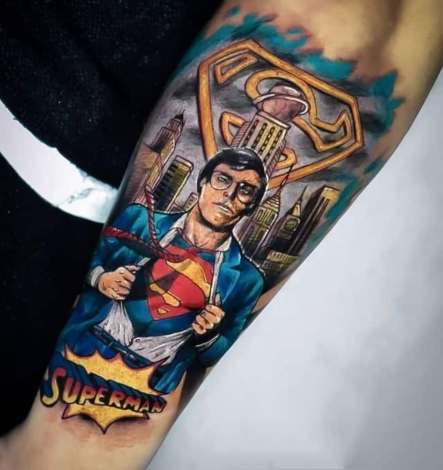 супермен комиксы тату