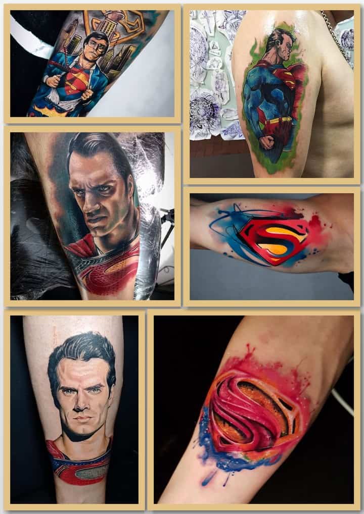 супермен тату