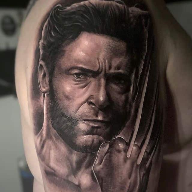 Росомаха чб тату