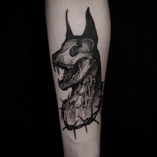 рентген тату пес