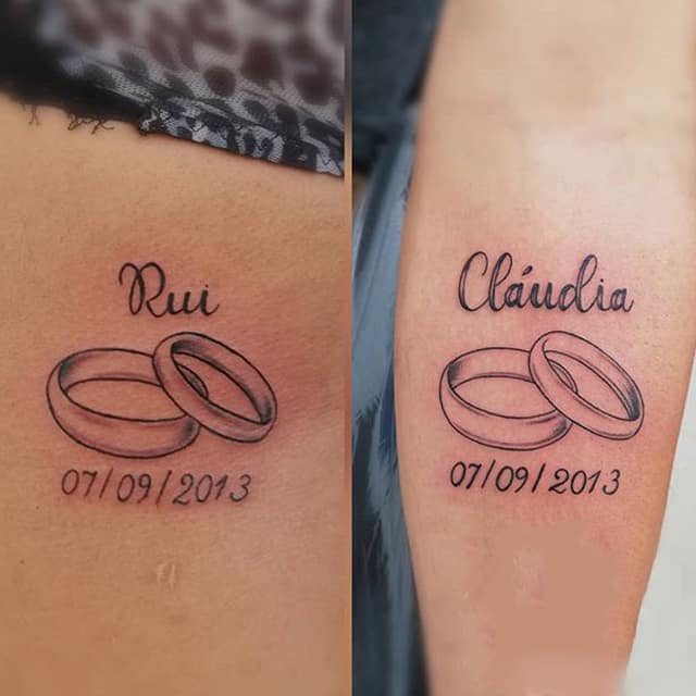 парные тату кольца