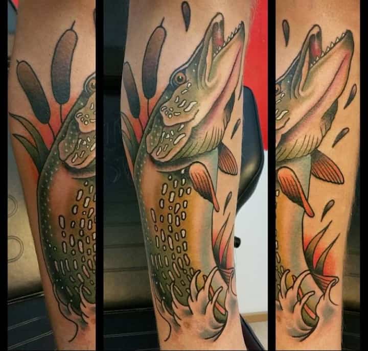 щука тату цвет