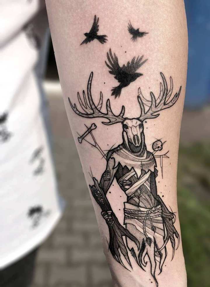 ведьмак тату графика