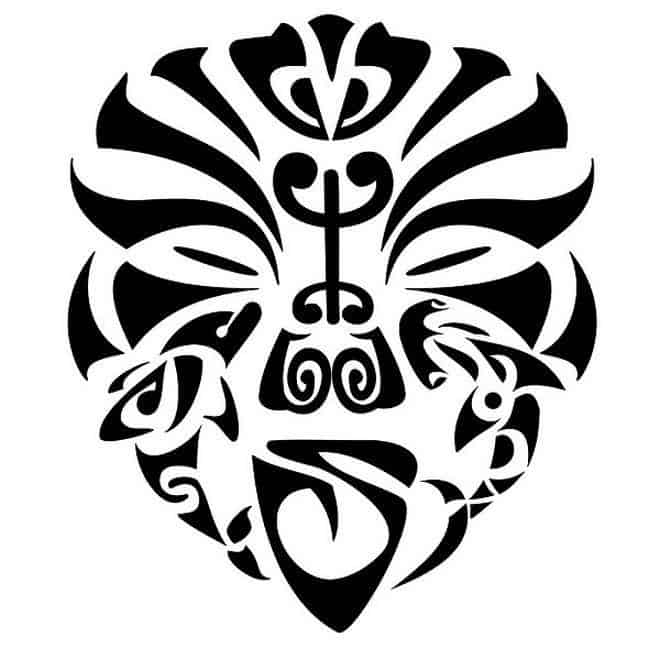 полинезия эскиз маска