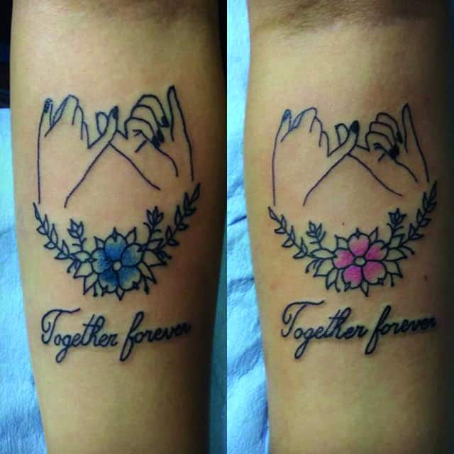 тату символ верности руки