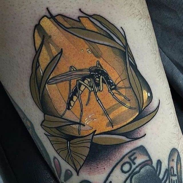 комар тату цвет