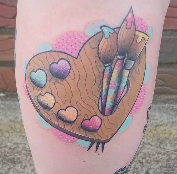 тату палитра художника