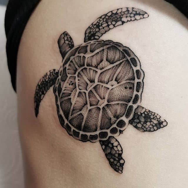 тату черепаха