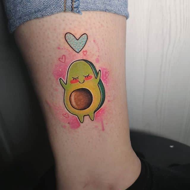 тату авокадо цвет