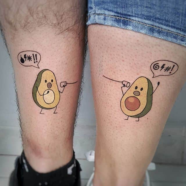 тату авокадо парные