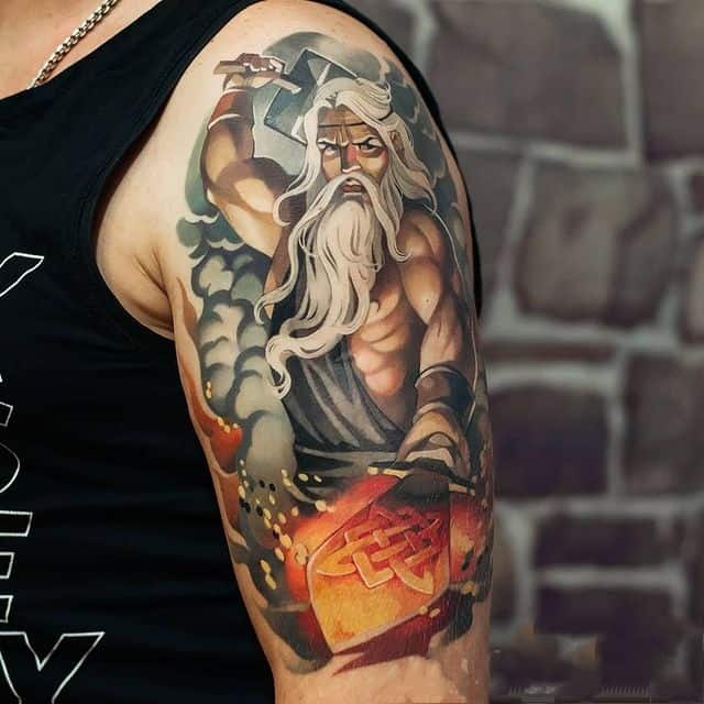 тату квадрат сварога цвет