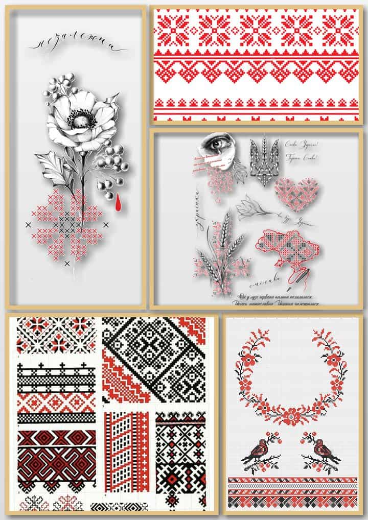 ескізи тату вишиванка